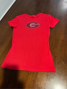 Georgia Red Graphic Logo Short Sleeve Tee